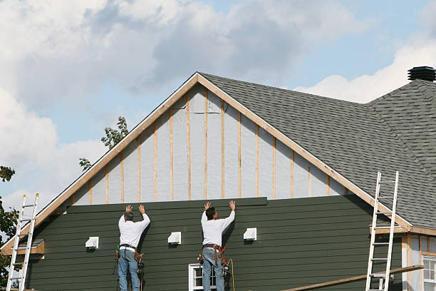 Professional Vinyl Siding technician working in Lawnside, NJ